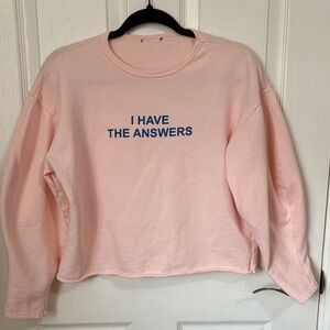 Fun crop sweatshirt.